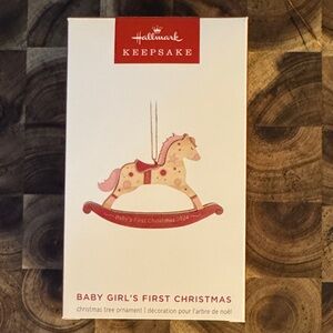 Hallmark Pink Rocking Horse Ornament